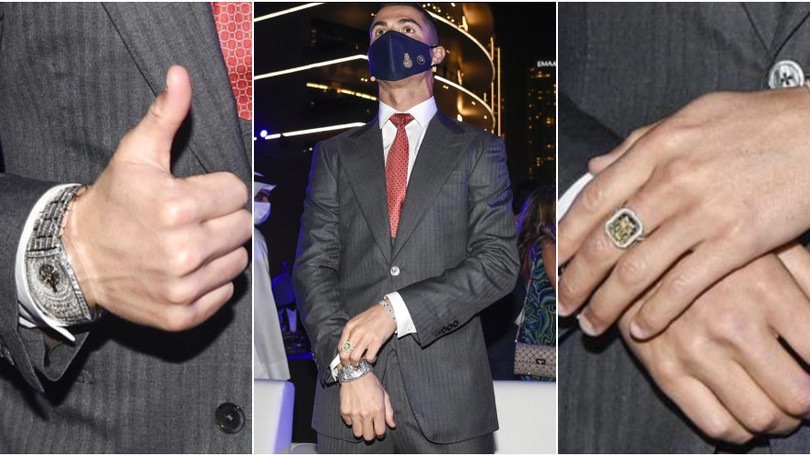 Lusso Cristiano Ronaldo, tutti i gioielli mostrati a Dubai