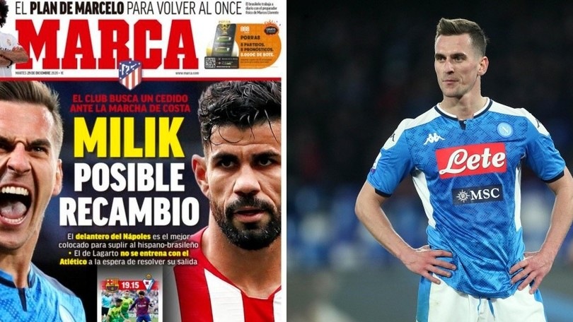 "Milik in pole per sostituire Diego Costa all'Atletico Madrid"