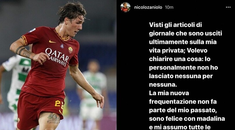 Zaniolo duro sui social: "Sono felice con Madalina Ghenea. Ora penso solo alla Roma"