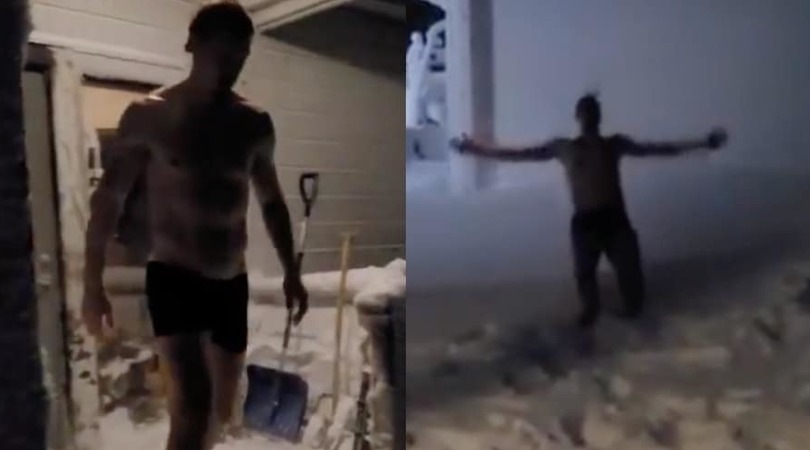 Ibrahimovic in mutande nella neve: "Perché Sanremo è Zanremo"