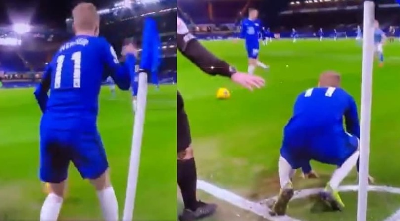 Chelsea, Werner da ridere: la bandierina lo manda ko