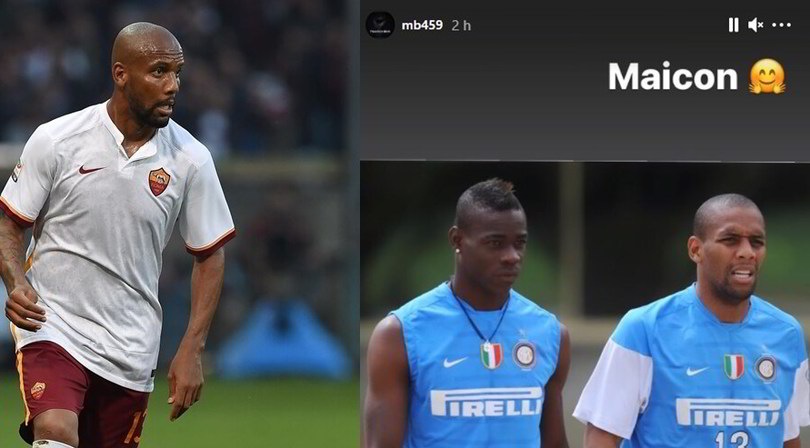 Maicon, il ds annuncia il suo ritorno in Italia e Balotelli gli dedica una stories su Instagram