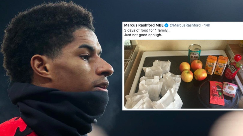 Rashford contro il governo inglese: "I bambini meritano di meglio"