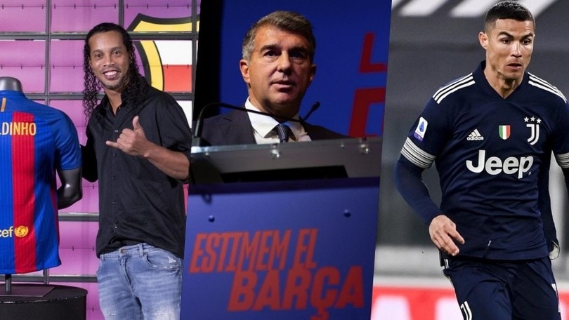 Laporta racconta quando acquistò Ronaldinho e scartò Cristiano Ronaldo: "Non me ne pento"