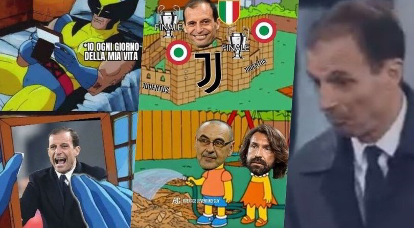 Juve, rimpianto Allegri dopo il ko con l'Inter: i social tra nostalgia e ironia