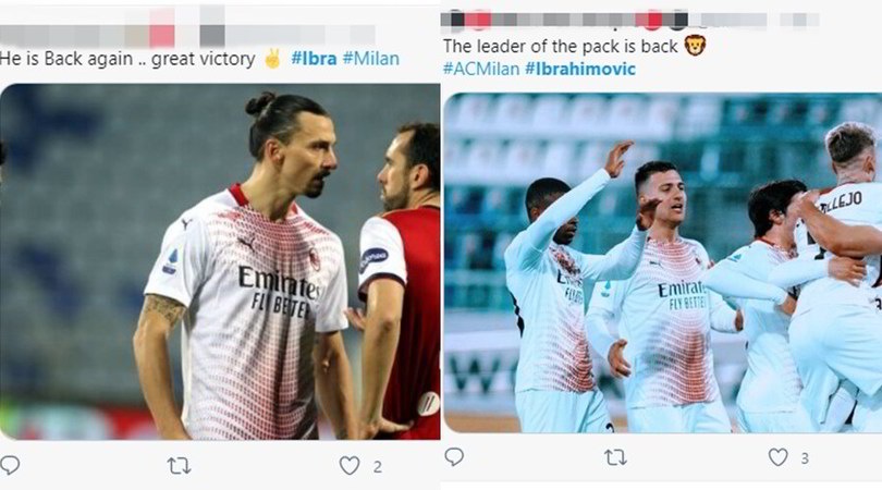 Milan, super Ibra è tornato, le reazioni sui social dei tifosi