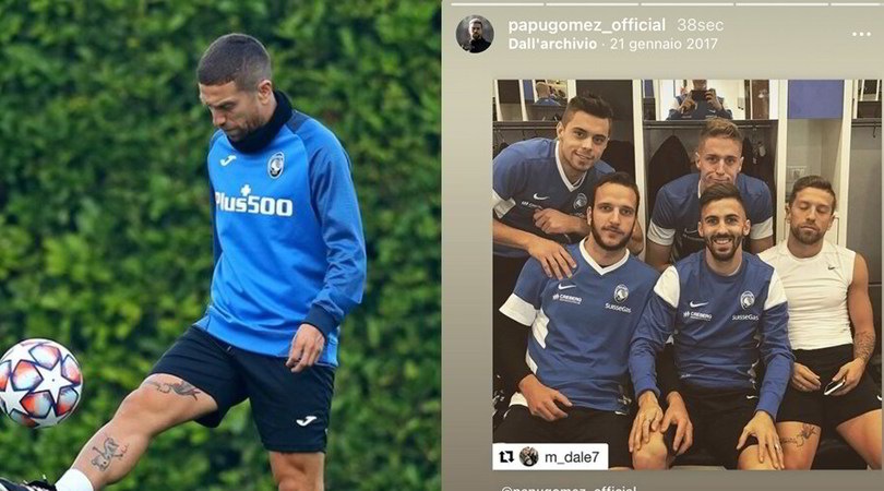 Papu Gomez tagga su Instagram 4 giocatori dell'Atalanta ma...