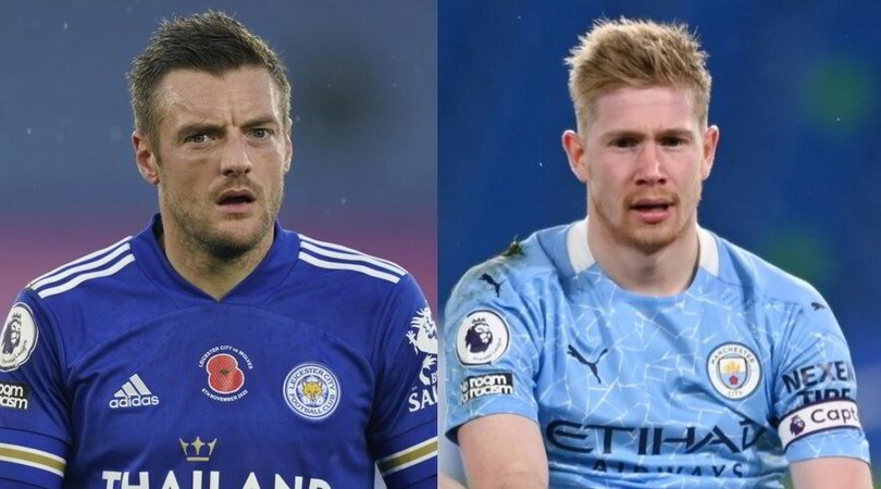 Vardy ko come De Bruyne, che tegole in Premier