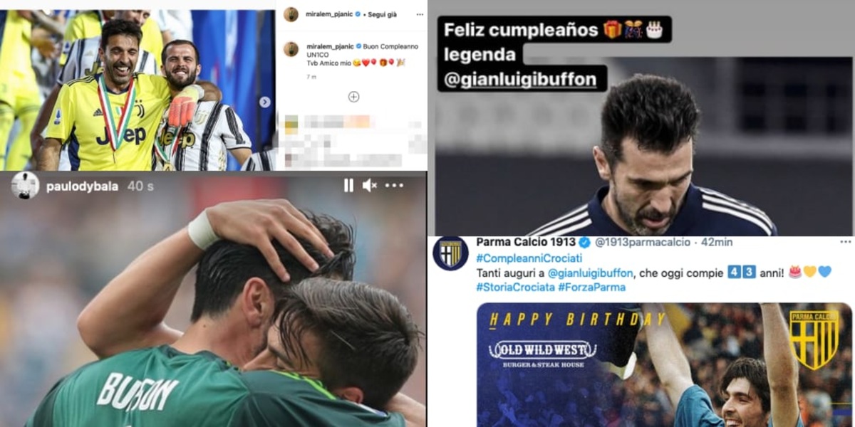 Buffon, pioggia di auguri social per il 43° compleanno