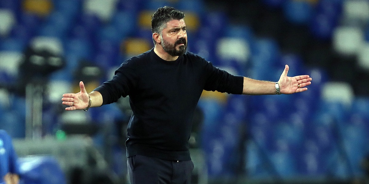 Napoli, Gattuso: “Il tweet di De Laurentiis? Ho già cantato messa…”