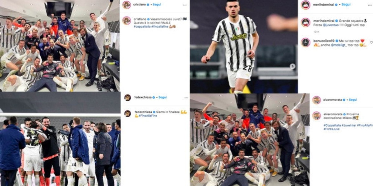 Juve, che festa sui social: "Si va in finale!"