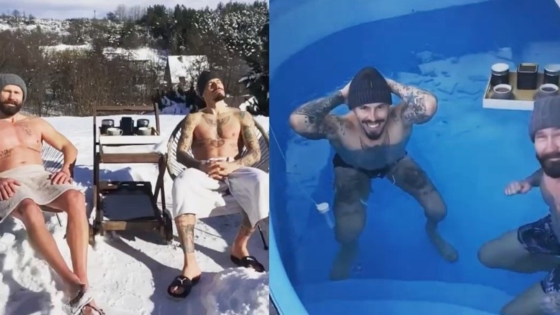 Hamsik che coraggio! Nudo a - 10 gradi