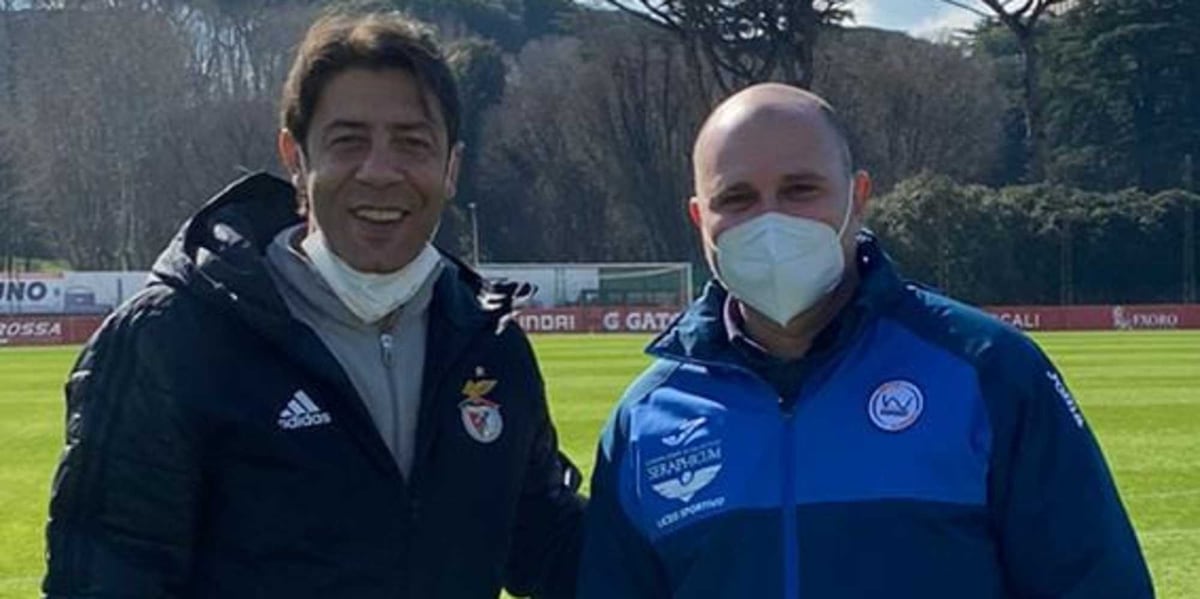 Il Benfica si allena al Tre Fontane