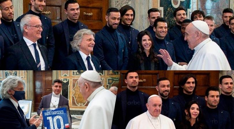 Sampdoria da Papa Francesco: le foto dell'incontro