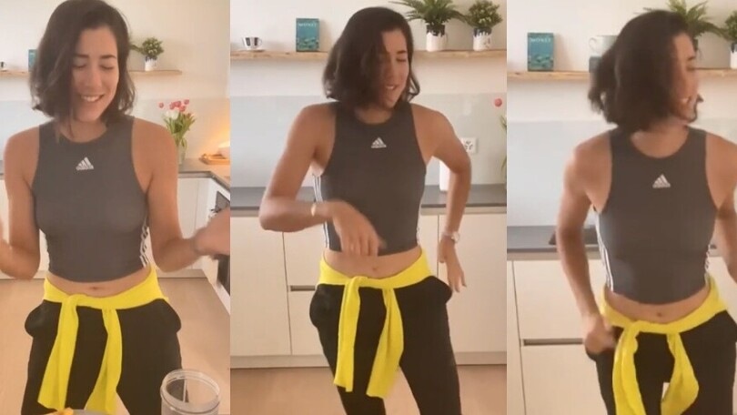 Garbine Muguruza, il frullato si fa con un sexy balletto
