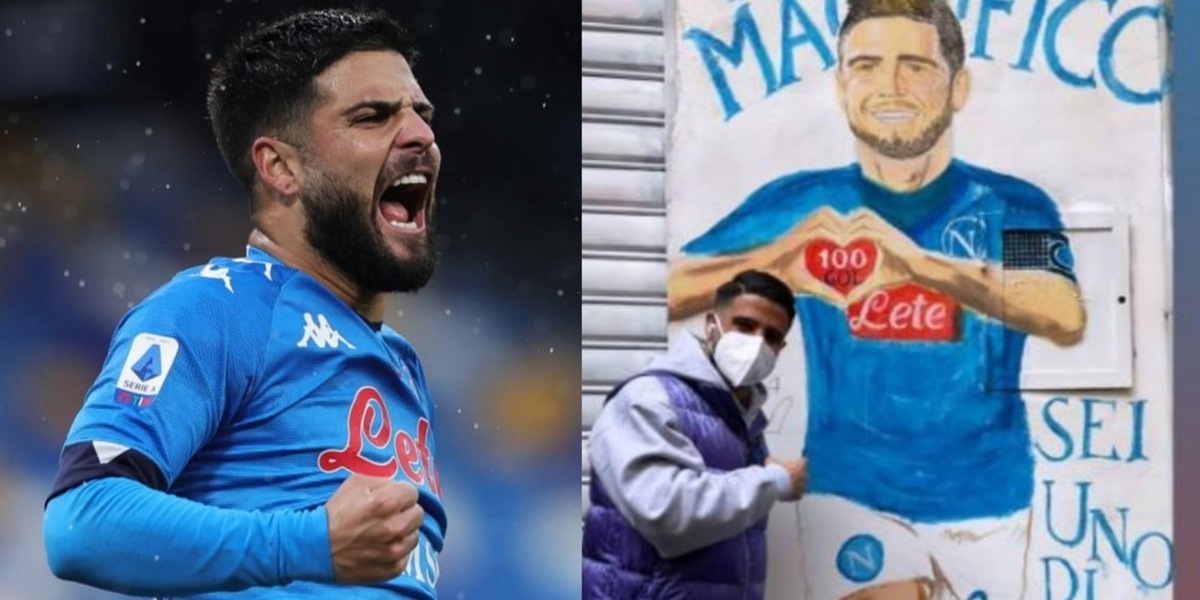 Insigne, la foto con il murales fa impazzire i tifosi