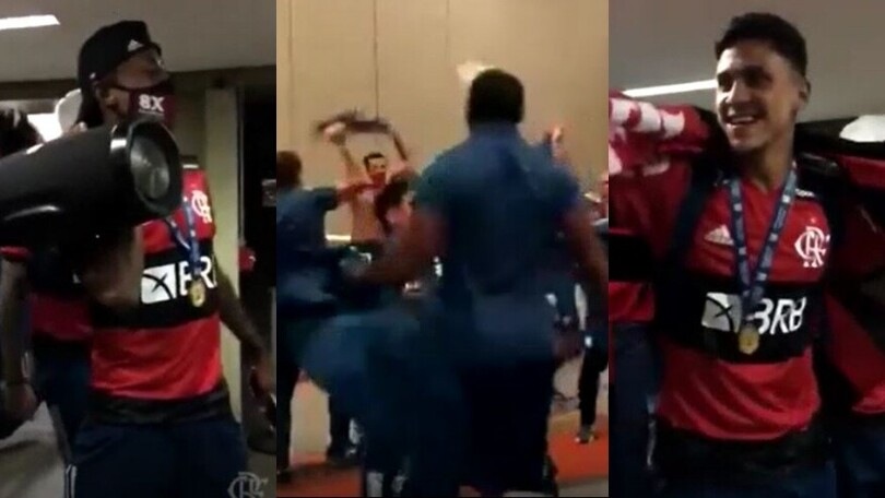 Flamengo campione del Brasile, festa pazzesca tra musica e balli