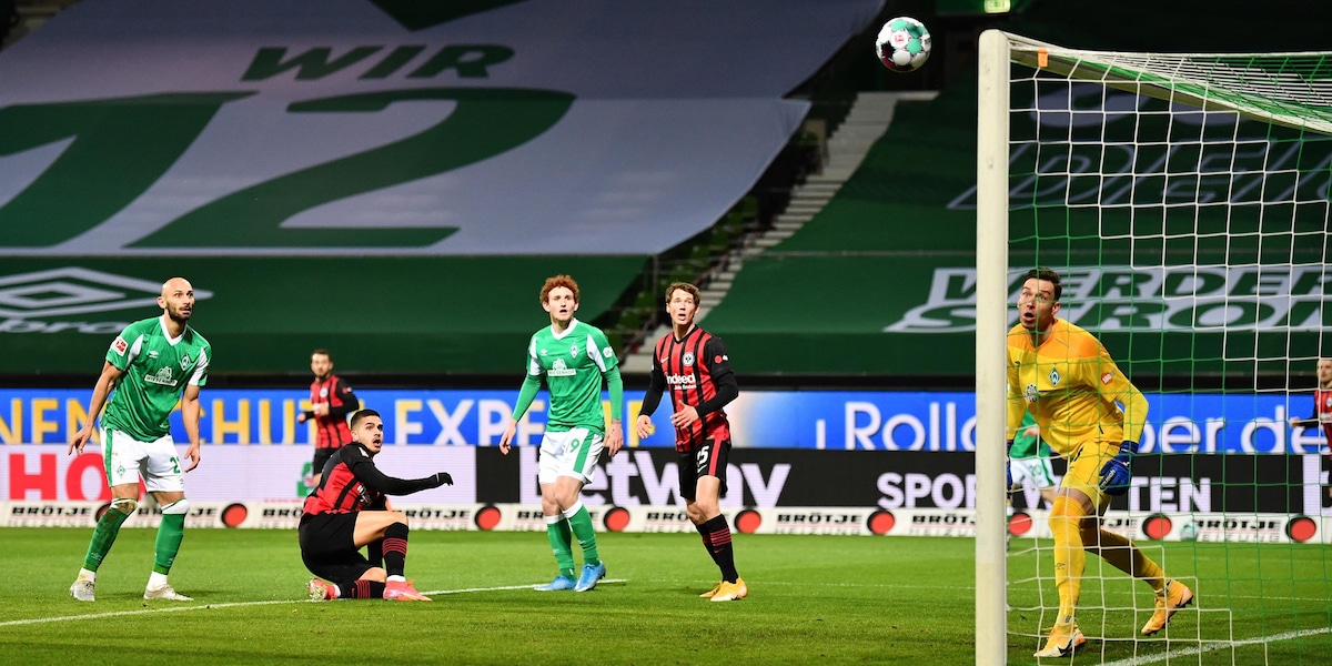 Bundesliga, Werder Brema-Eintracht 2-1: André Silva gol, Var protagonista