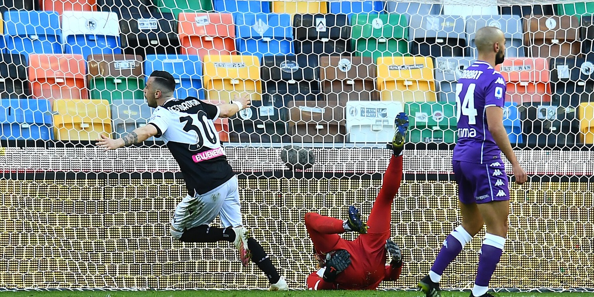 Udinese all'ultimo respiro: Nestorovski condanna la Fiorentina
