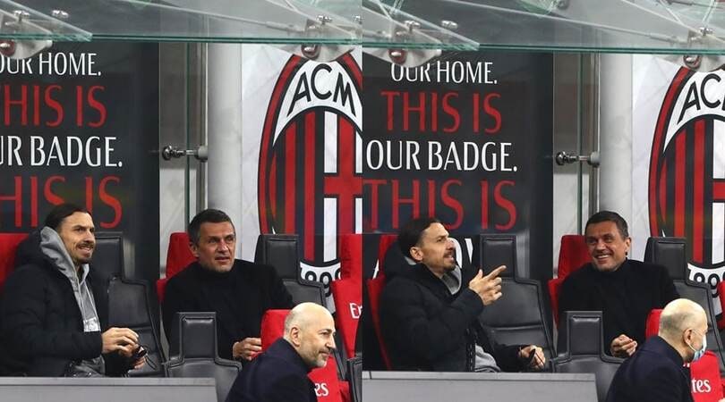 Ibra, stasera niente Sanremo: se la ride con Maldini e Mandzukic