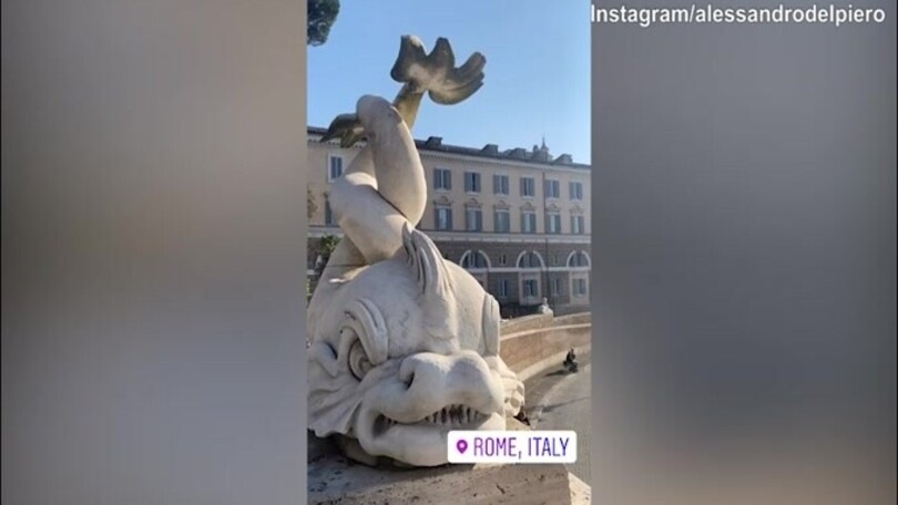 Alessandro Del Piero torna in Italia, eccolo a Roma