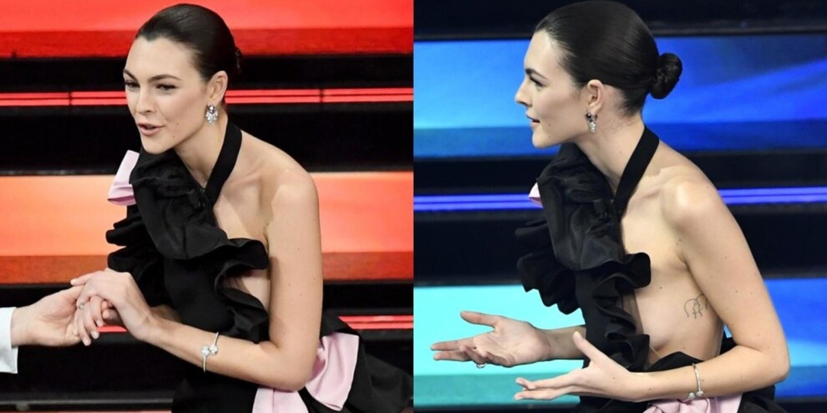 Vittoria Ceretti, vestito troppo mini: incidente sexy a Sanremo FOTO