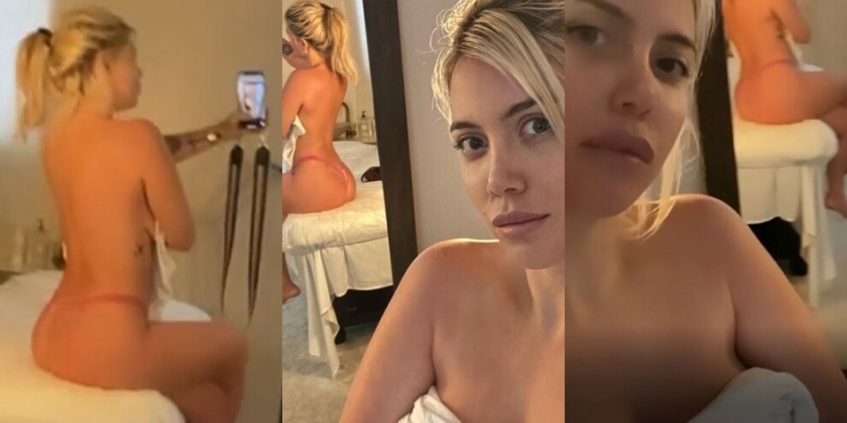 Wanda Nara super sexy nel centro estetico VIDEO