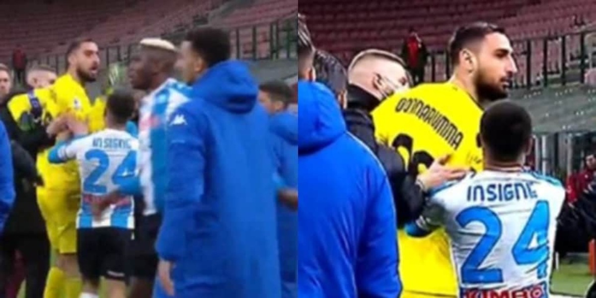 Furia Donnarumma: la frase urlata alla panchina del Napoli