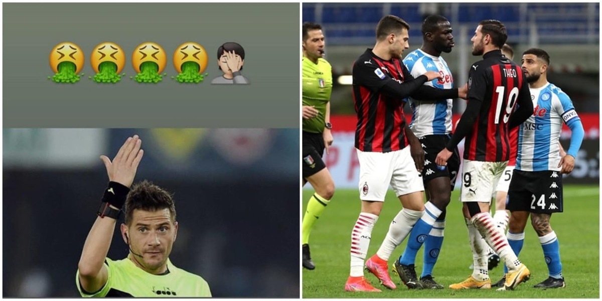 Theo Hernandez su Instagram contro l'arbitro. Cosa rischia adesso?
