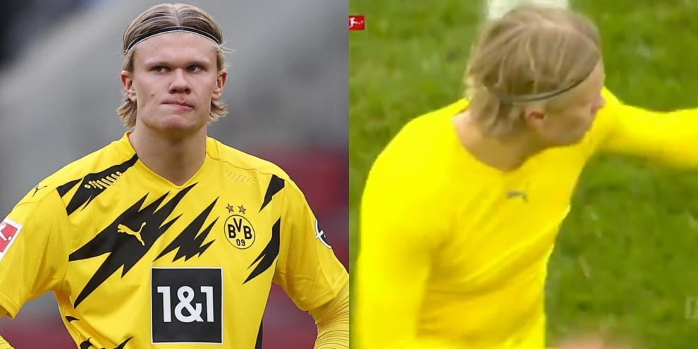 Haaland furioso dopo il pari del Dortmund: "Fott... stron...."