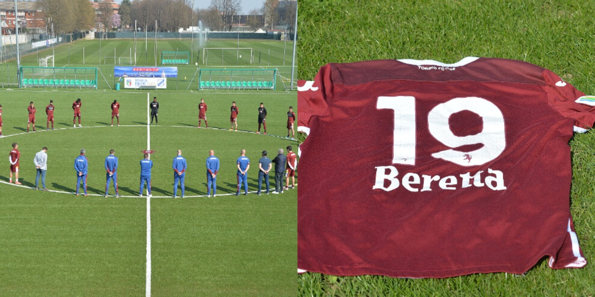 Il Torino ricorda Guerini, minuto di silenzio della Primavera