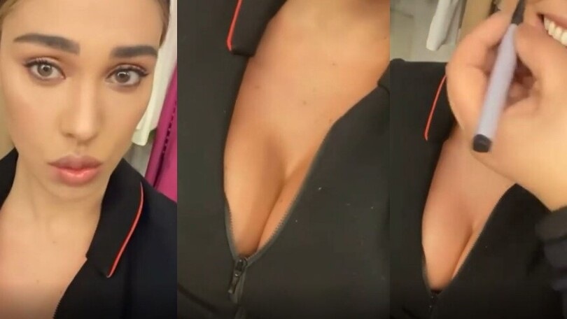 Belen e il seno da gravidanza: scatenata su Instagram