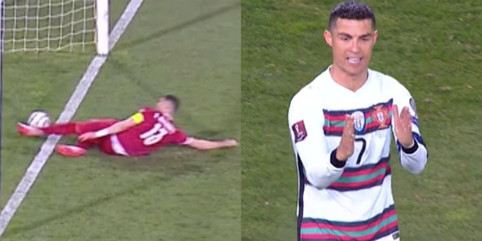 Clamoroso Cristiano Ronaldo: non gli danno un gol, via dal campo!