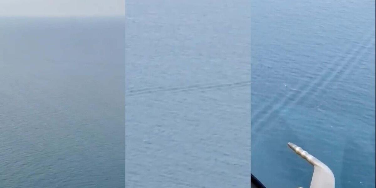 Il terremoto dall’elicottero e la striscia nel mare: il VIDEO virale
