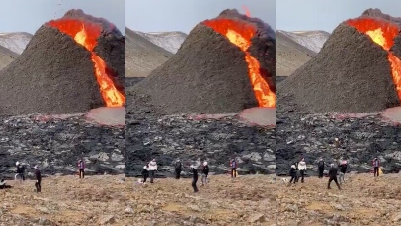 Clamoroso in Islanda: il vulcano erutta ma la partita non si ferma!
