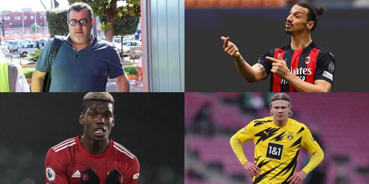 Raiola show: "Haaland, che errore. Ibra fino a 50 anni e Pogba..."