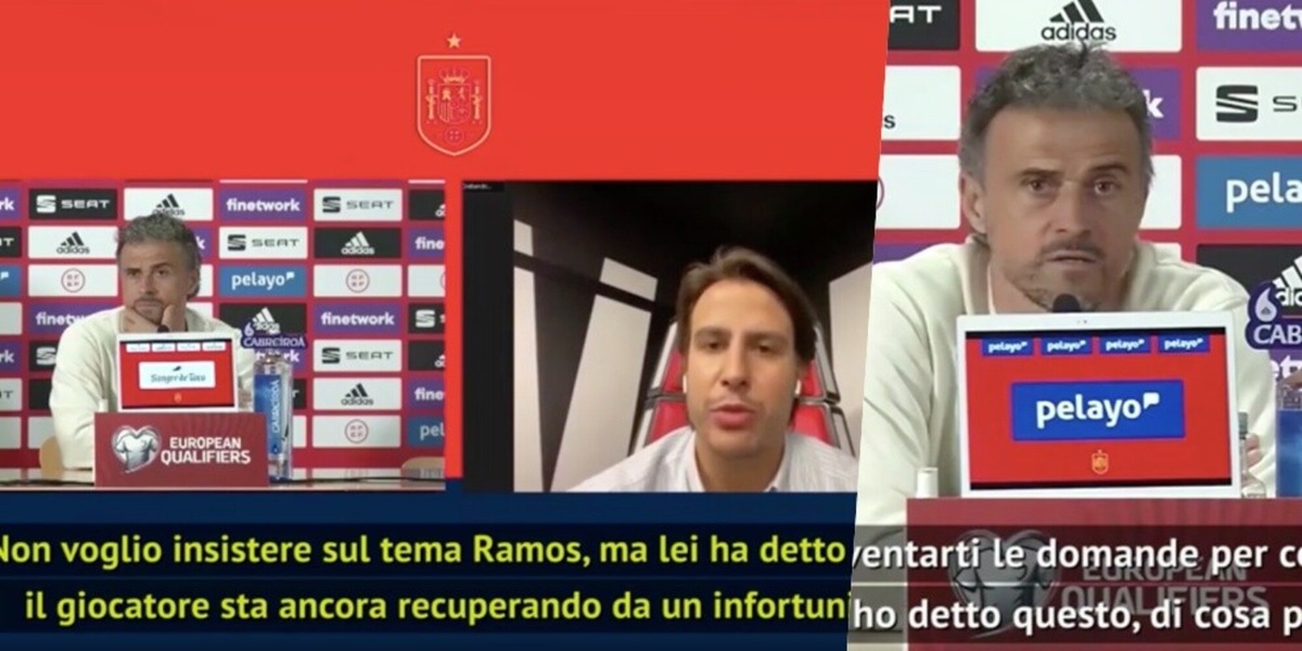 Luis Enrique contro il giornalista: "Sergio Ramos? Non dire bugie"