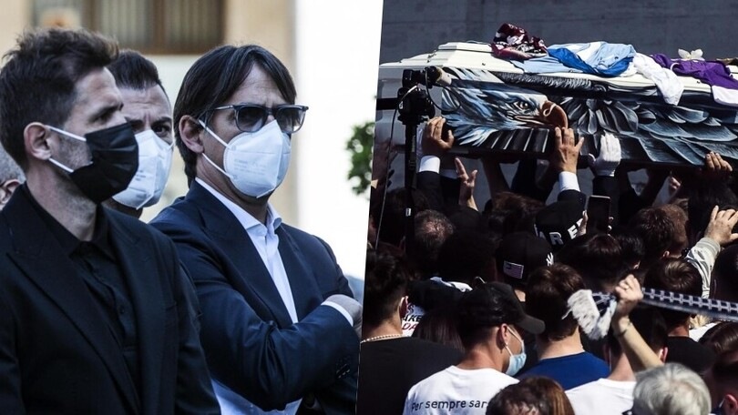 Lazio, lacrime e commozione ai funerali di Guerini