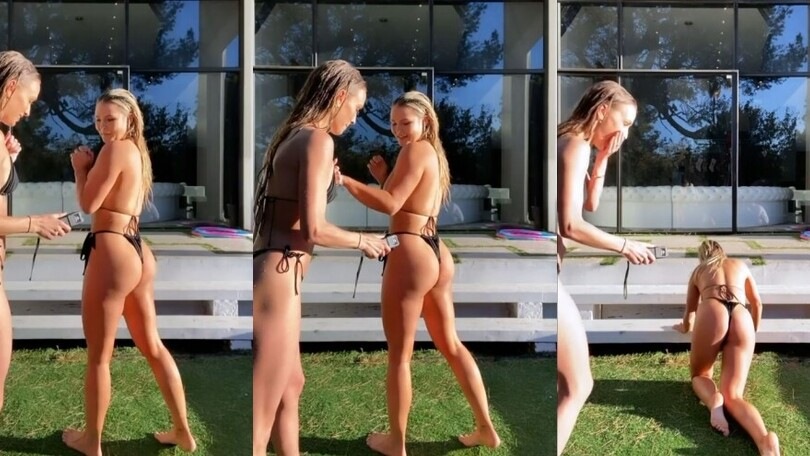 Kinsey Wolanski, la sfida in bikini... con il teaser