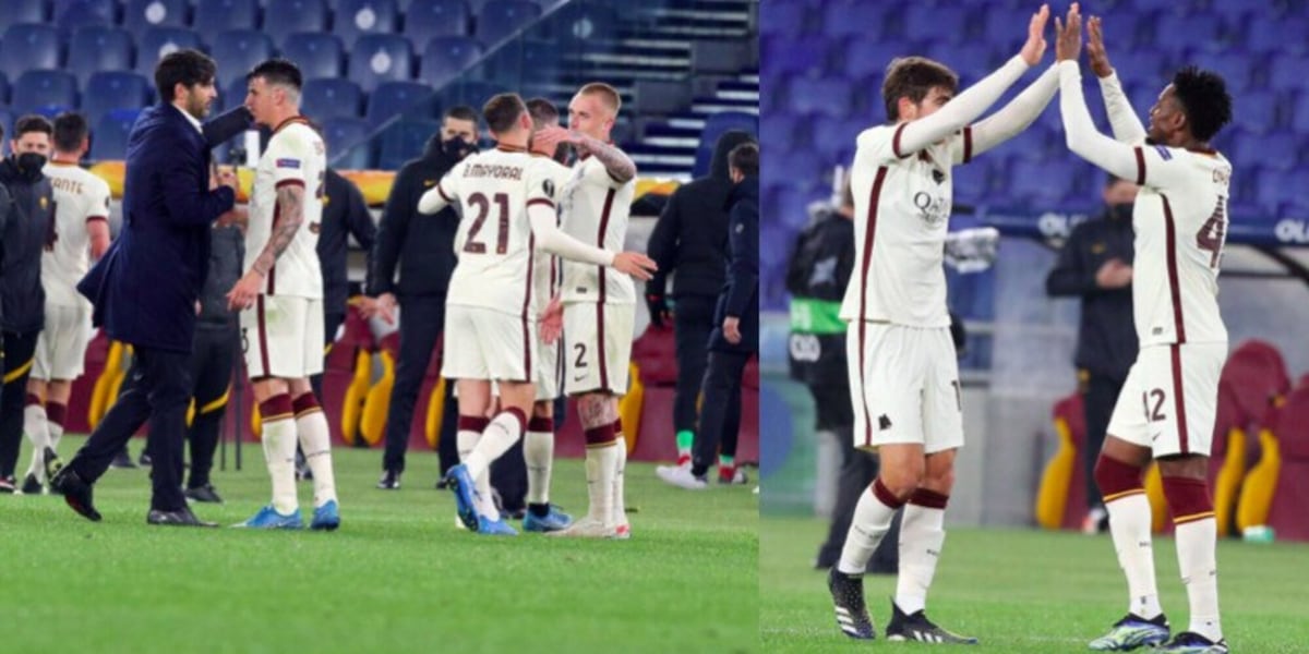Roma in semifinale, che festa in campo!