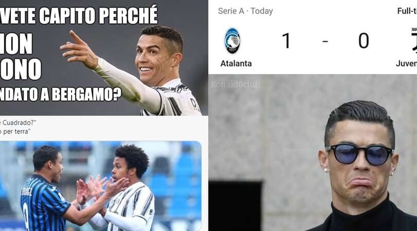 La Juve perde con l'Atalanta e il web si scatena: ironie e sfottò