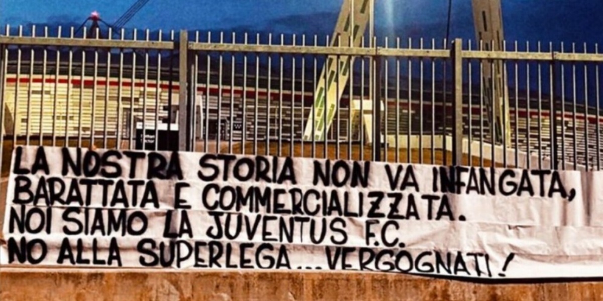 Juve, Superlega contestata duramente dai tifosi