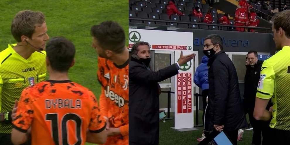 Juve, proteste contro l'arbitro Chiffi: Paratici è una furia