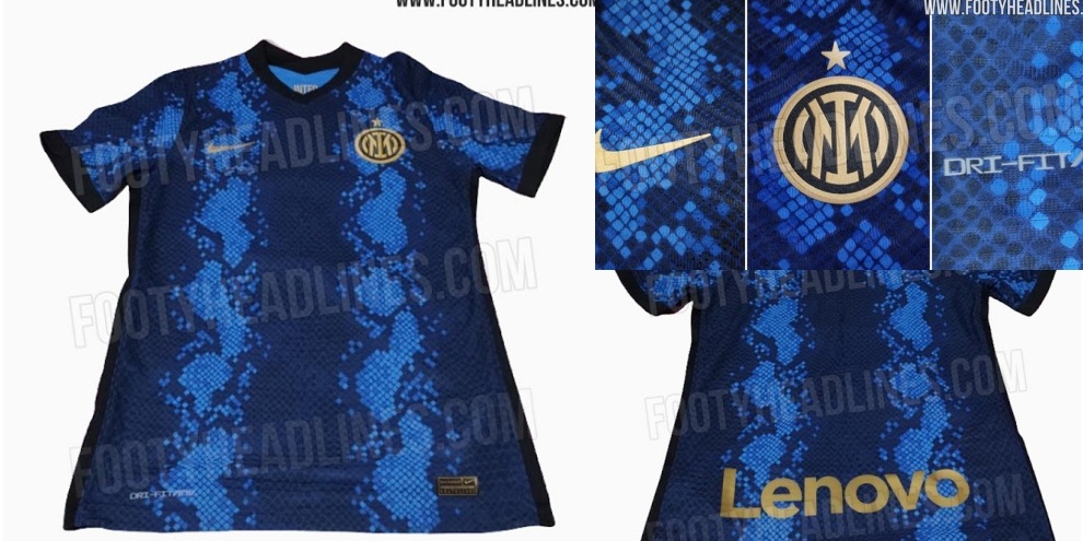 Maglia Inter 2021/2022, le anticipazioni: righe "di serpente"