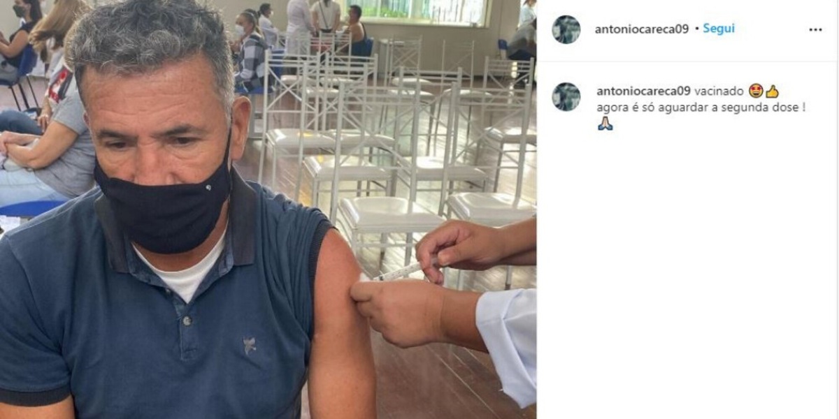 Napoli, Careca si vaccina: "Adesso aspetto la seconda dose"