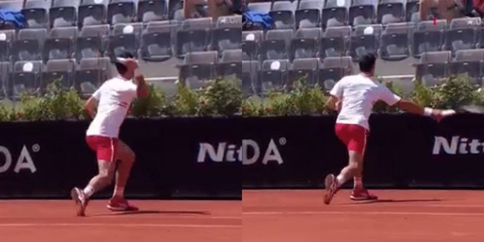 Internazionali, Djokovic furioso getta via la racchetta!