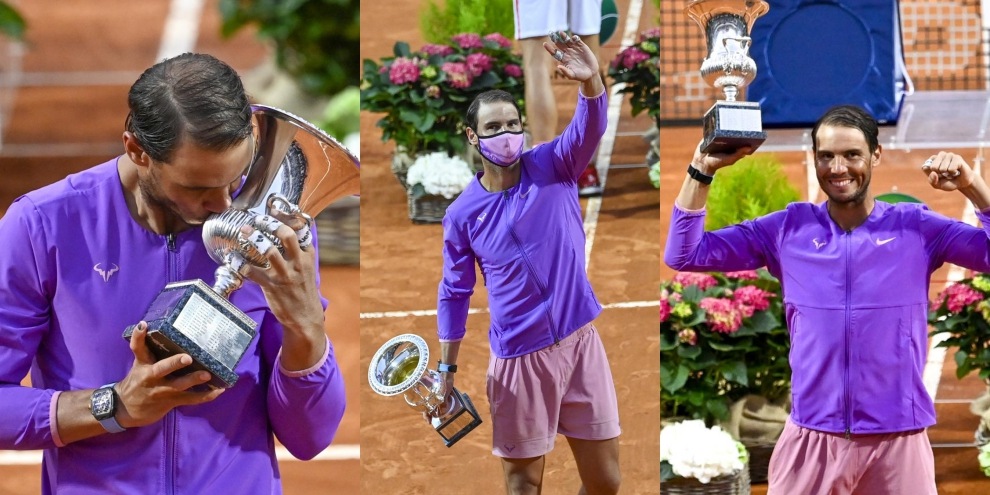 Nadal conquista Roma: le foto della premiazione