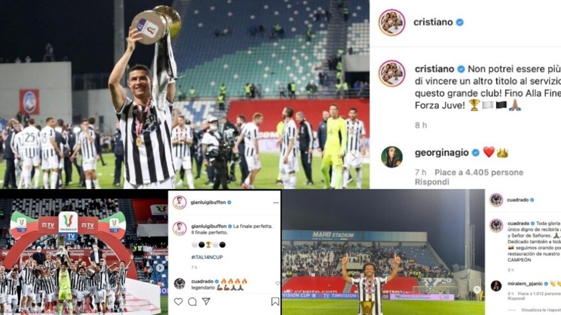 La Coppa Italia è della Juve. Festa grande sui social