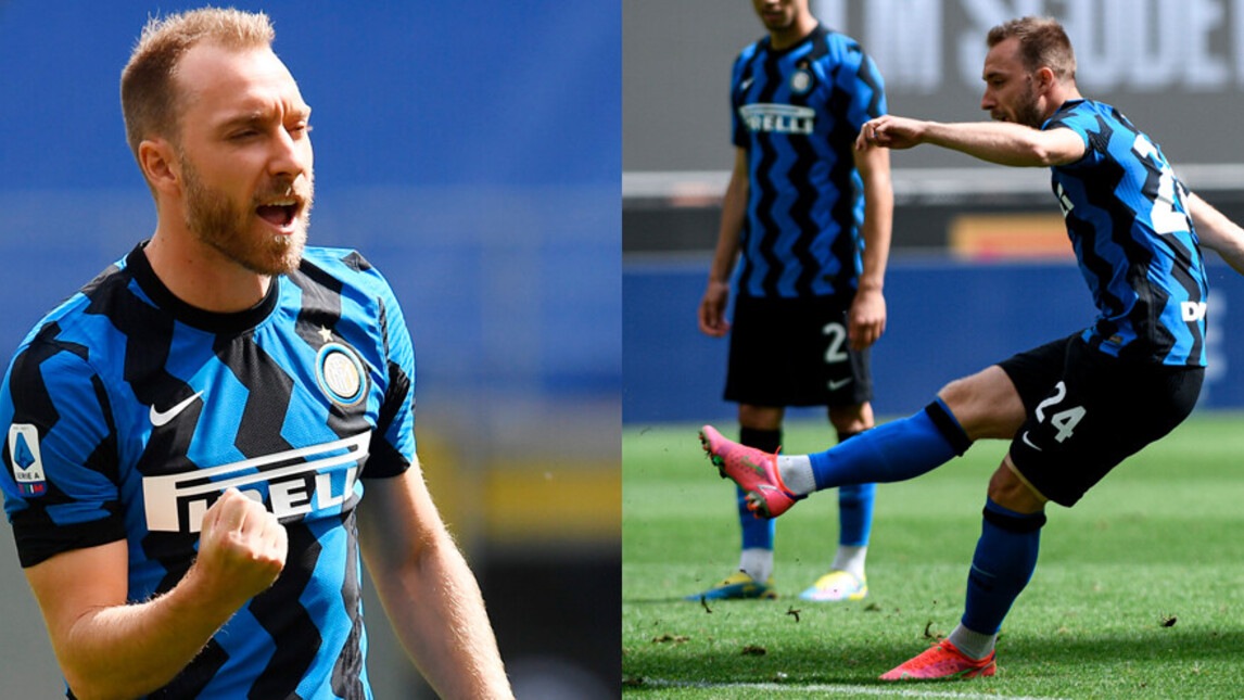 Inter, goleada scudetto all'Udinese: che perla di Eriksen!