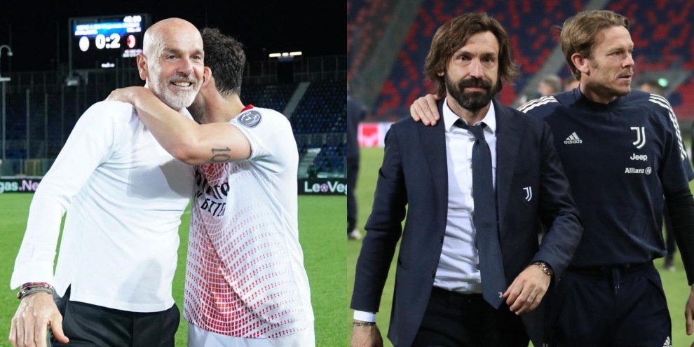 Juve e Milan in Champions, Pioli e Pirlo da Eurovision